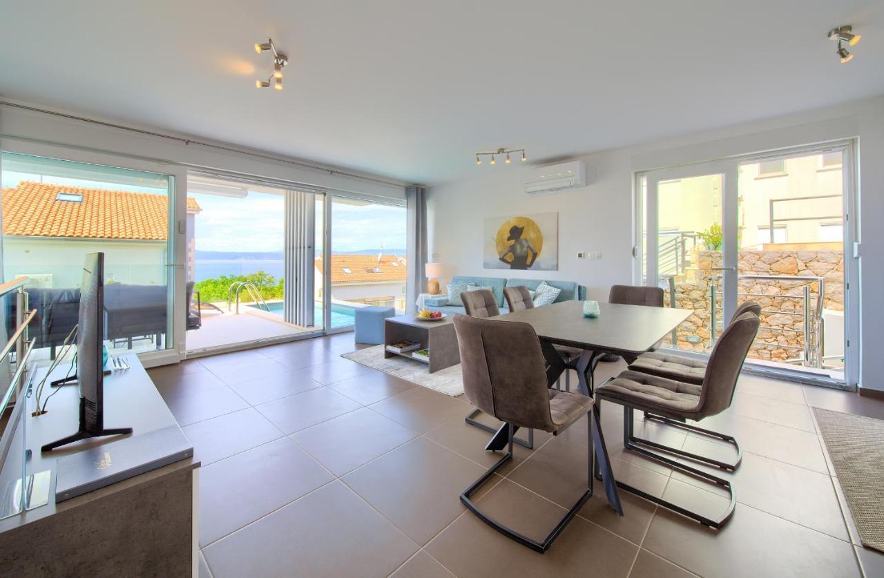Villa Solis Lacus Modern Apartment - Private Heated Pool - Smart Tv Sky X - Free Parking Njivice Luaran gambar